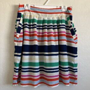 Knee Length Skirt Medium Pockets Striped